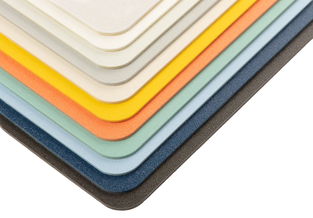 Lexan-solid-sheet-colourful Offset stacked, colourful plastic sheet